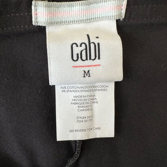 Cabi Womens Centered Skirted M'Leggings Size M Black Modest Crossover Skirt - Picture 7 of 11